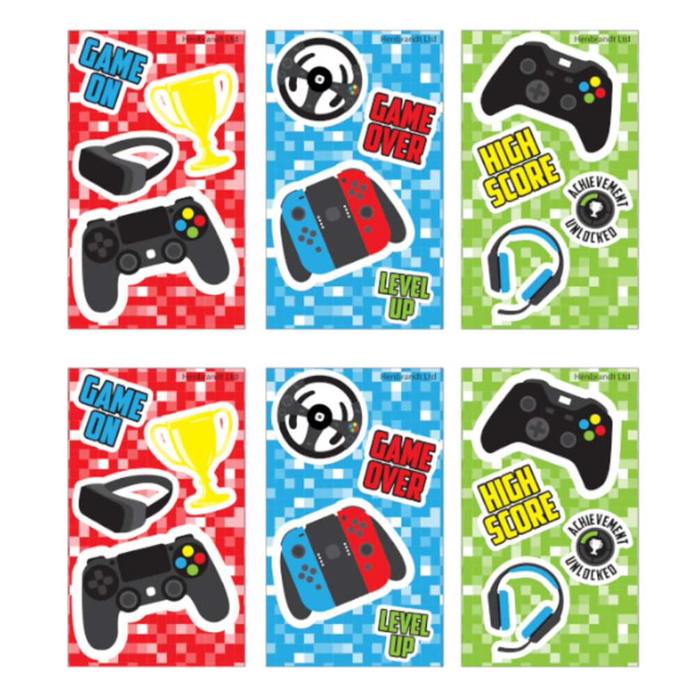 Henbrandt Gamer Notitieboekje 5,5x9cm | 12 stuks Henbrandt Gamer Notitieboekje 5,5x9cm | 12 stuks