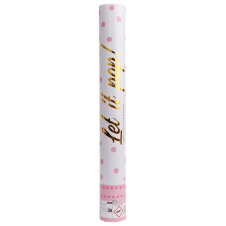 Amscan Roze Confetti Shooter 40cm | per stuk Amscan Roze Confetti Shooter 40cm | per stuk