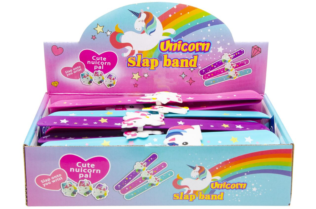 LG Imports Einhorn-Armband mit Schnappverschluss, 22 cm | 6 Stück