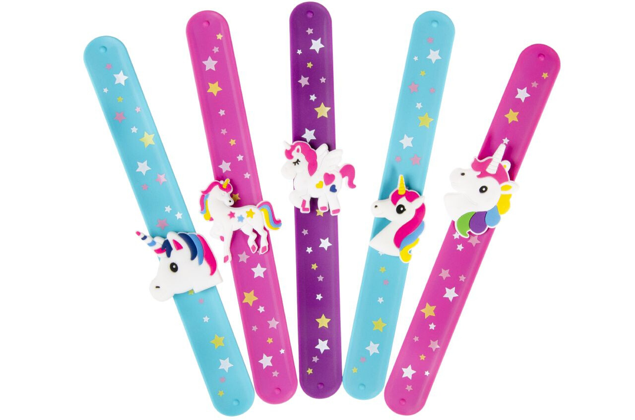 LG Imports Bracelet licorne à pression 22 cm | 6 pièces