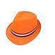 Haza - Witbaard Orangefarbene Mütze mit rot-weiß-blauem Band | pro Stück