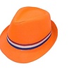 Haza - Witbaard Chapeau orange avec bande rouge-blanc-bleu | à l'unité Haza - Witbaard Chapeau orange avec bande rouge-blanc-bleu | à l'unité