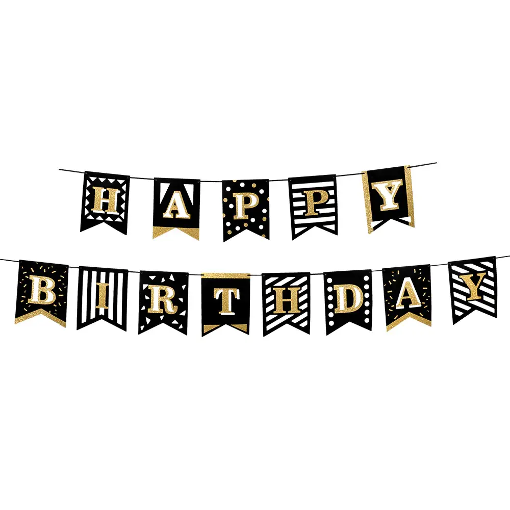 Boland Letterslinger Happy Birthday Party Time 2mtr | 2 stuks Boland Letterslinger Happy Birthday Party Time 2mtr | 2 stuks