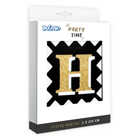 Boland Letter garland Happy Birthday Party Time 2mtr | 2 pcs