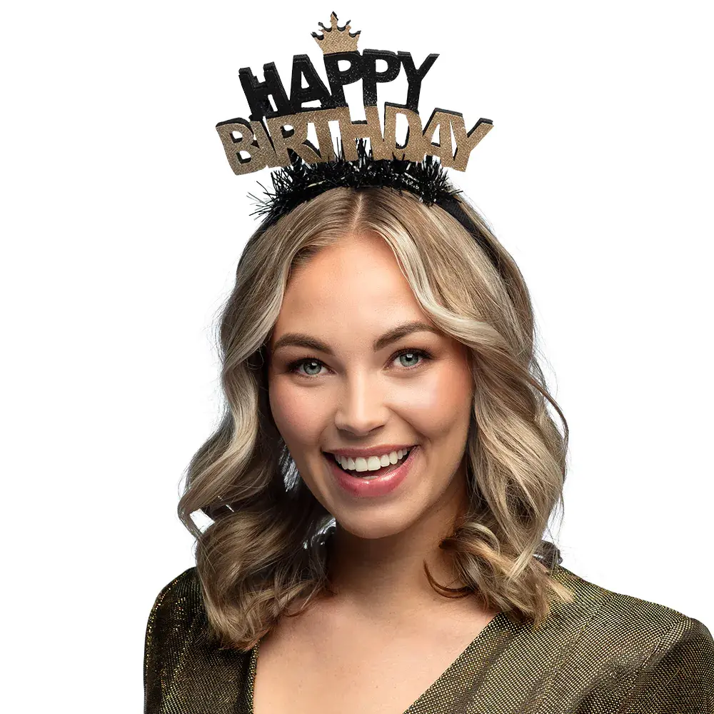 Boland Tiara Happy Birthday | per stuk Boland Tiara Happy Birthday | per stuk