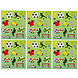 LG Imports Planche de 12 autocollants de football (12 x 10 cm) | 12 feuilles