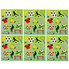 LG Imports Planche de 12 autocollants de football (12 x 10 cm) | 12 feuilles LG Imports Planche de 12 autocollants de football (12 x 10 cm) | 12 feuilles