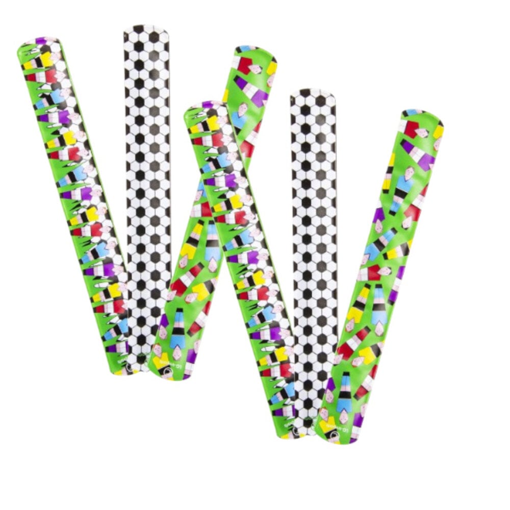 LG Imports Fußball-Armband mit Druckknopfverschluss, 20 cm | 12 Stück