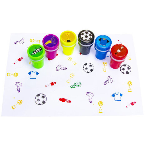 LG Imports Fußball-Briefmarken | 12 Stück