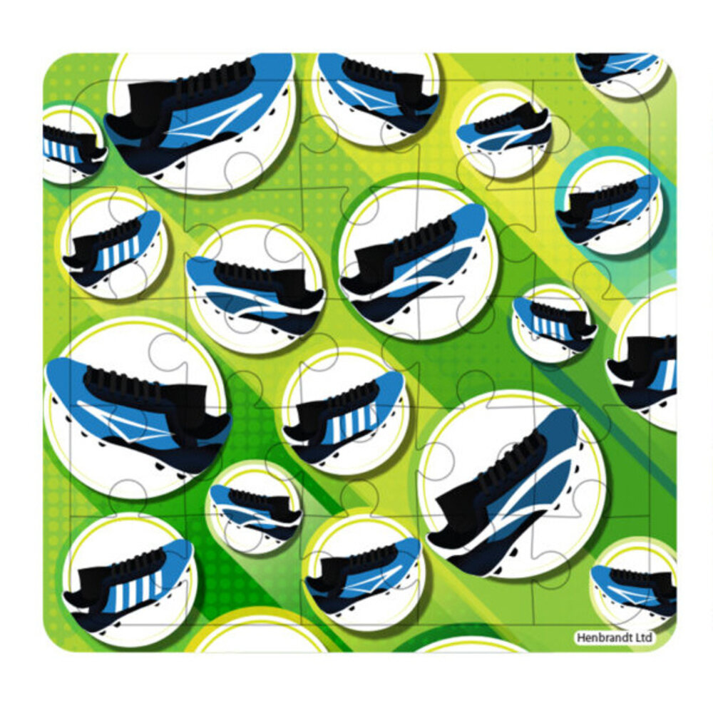Henbrandt Puzzle de football 13x13cm | 12 pièces