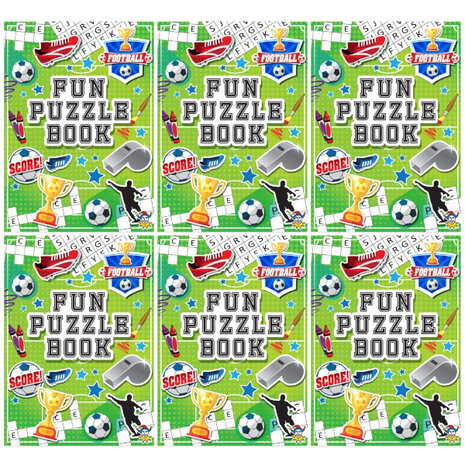 Henbrandt Voetbal Puzzel Boekje 14x10cm | 12 stuks Henbrandt Voetbal Puzzel Boekje 14x10cm | 12 stuks