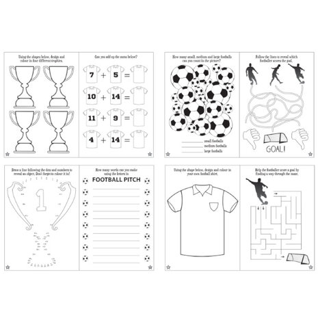 Henbrandt Livret de puzzles de football 14x10cm | 12 pièces