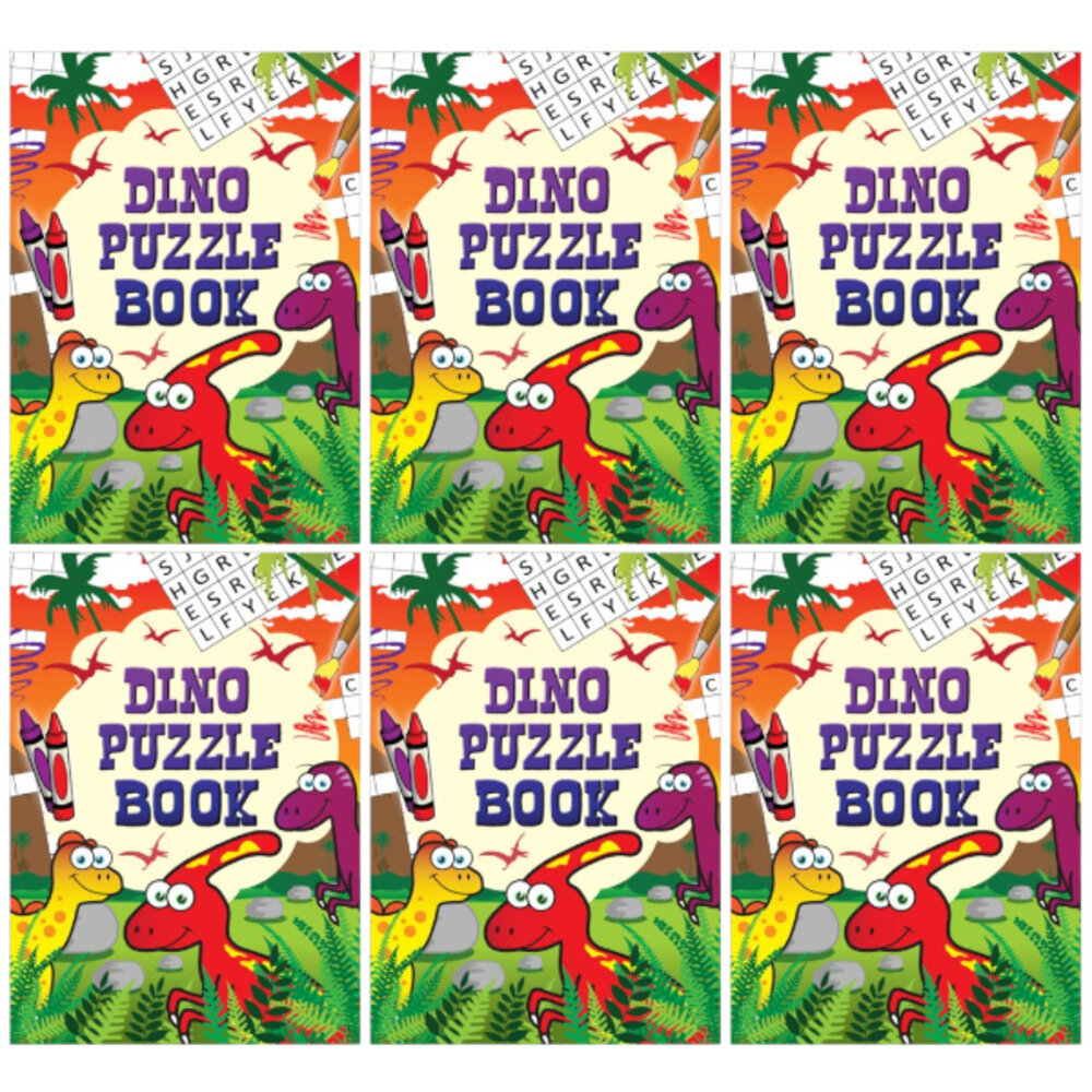 Henbrandt Livret de puzzles de dinosaures 14 x 10 cm | 12 pièces