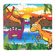 Henbrandt Puzzle dinosaure 13x13cm | 12 pièces