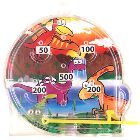 Henbrandt Jeu de flipper Dino 6 cm | 12 pièces