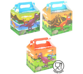 Henbrandt Dinosaurus Uitdeeldoosje 14x9,5x12cm | 12 stuks Henbrandt Dinosaurus Uitdeeldoosje 14x9,5x12cm | 12 stuks