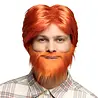 Boland Orange Dude Wig with Beard | per set