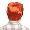 Boland Orangefarbene Herrenperücke mit Bart | pro Set Boland Orangefarbene Herrenperücke mit Bart | pro Set