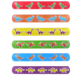 Henbrandt Dino Klap Armband 20x3cm | per 6 stuks Henbrandt Dino Klap Armband 20x3cm | per 6 stuks