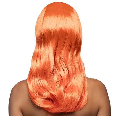 Boland Oranje Pruik Lang Haar Boland Oranje Pruik Lang Haar
