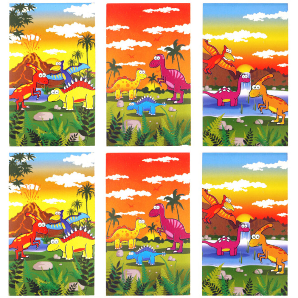 Henbrandt Carnet dinosaure 5,5 x 9 cm | 12 pièces