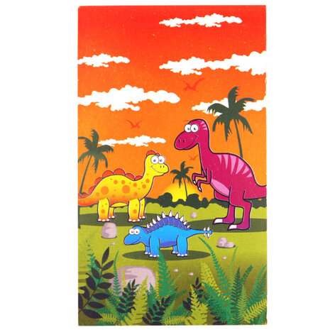 Henbrandt Dinosaurier-Notizbuch 5,5 x 9 cm | 12 Stück