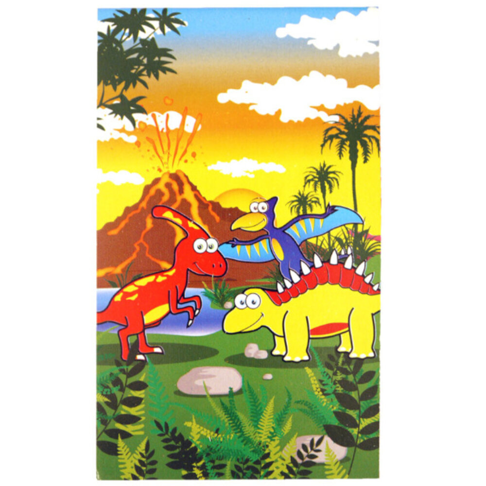 Henbrandt Carnet dinosaure 5,5 x 9 cm | 12 pièces