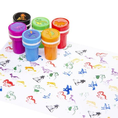 LG Imports Dinosaurier-Briefmarken | 12 Stück