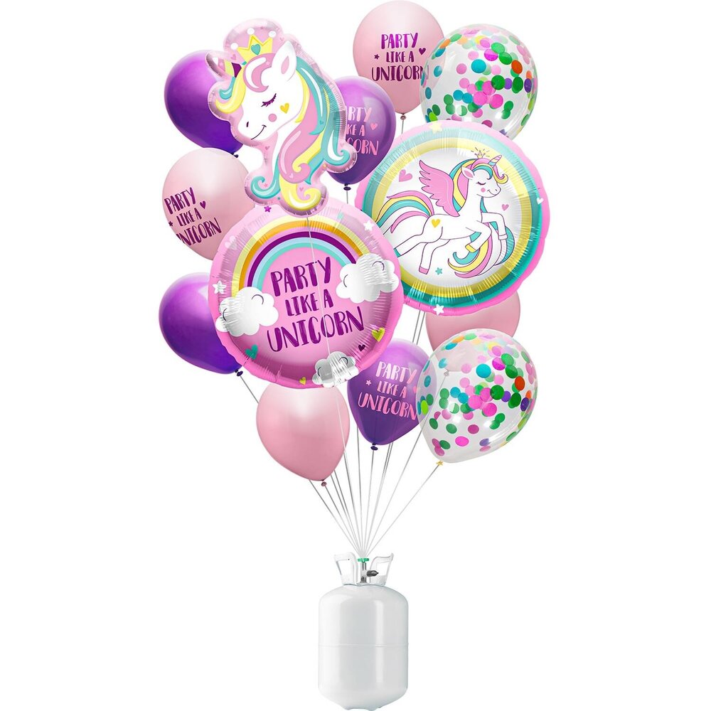 BalloonGaz Unicorn Heliumtank | 17-teilig