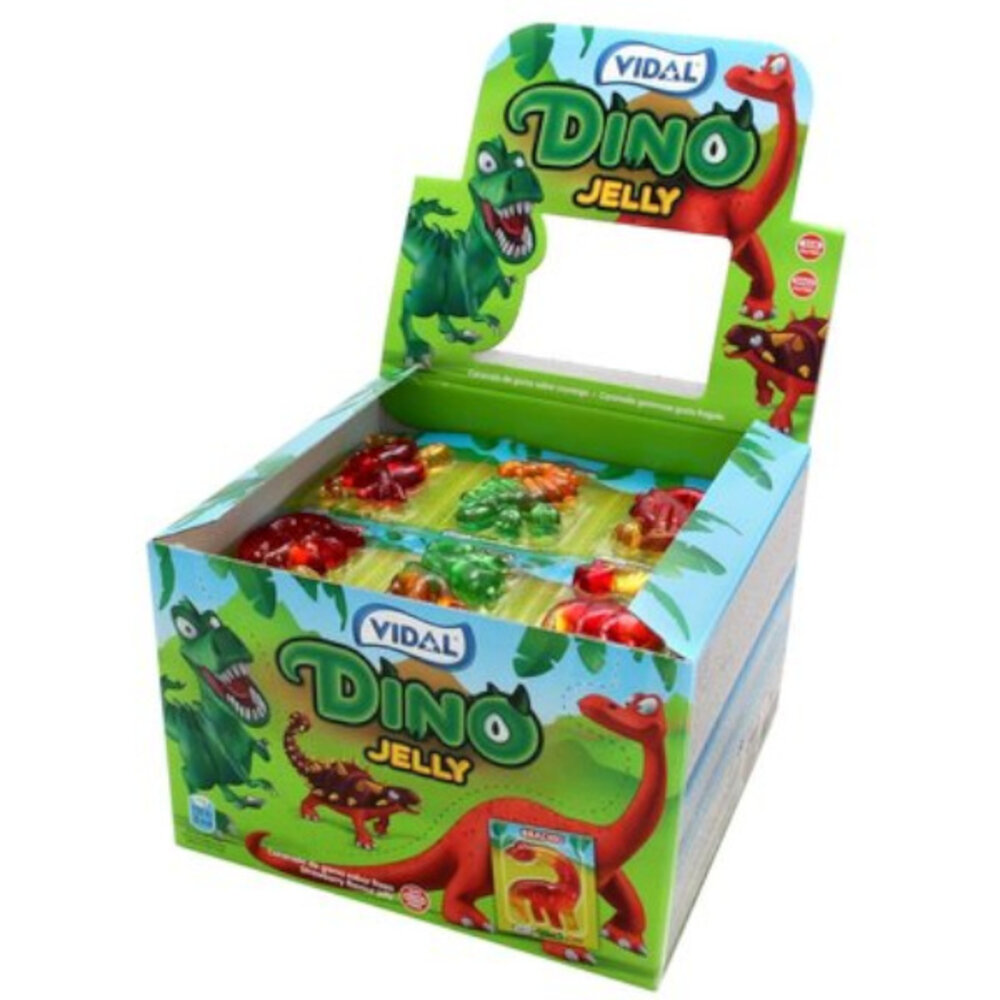 Vidal Bonbons gélifiés Dino en blister | 6 pièces