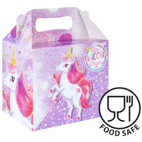 Henbrandt Einhorn-Gastgeschenkbox 14 x 9,5 x 12 cm | 12 Stück