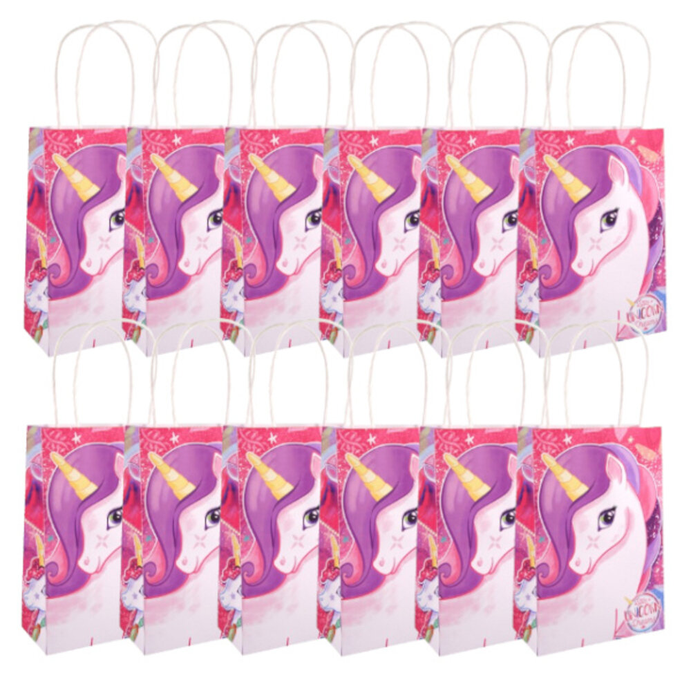 Henbrandt Unicorn Party Favor Bags 14x21x7cm | 12 pieces
