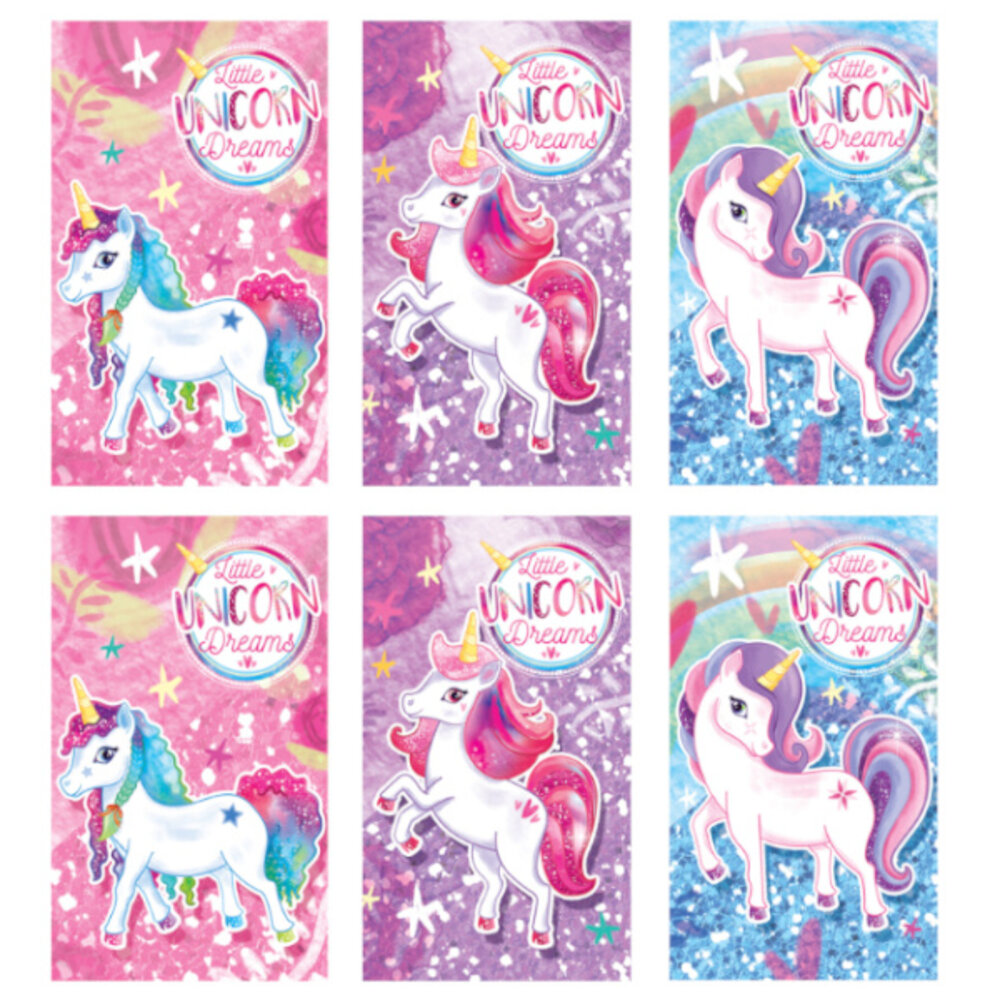 Henbrandt Carnet Licorne 5,5 x 9 cm | 12 pièces