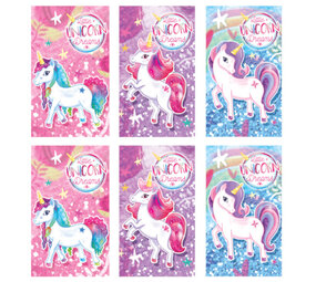 Henbrandt Unicorn Notebook 5.5x9cm | 12 pieces