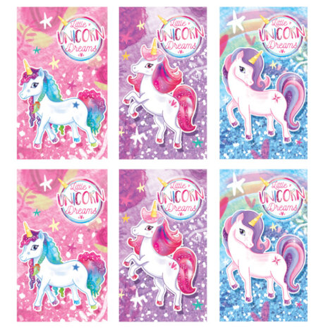 Henbrandt Unicorn Notebook 5.5x9cm | 12 pieces