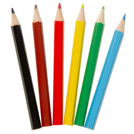 LG Imports Crayons de couleur Licorne 9 cm | 24 boîtes