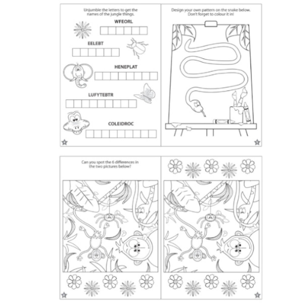 Henbrandt Livret de puzzles Jungle 14x10cm | 12 pièces