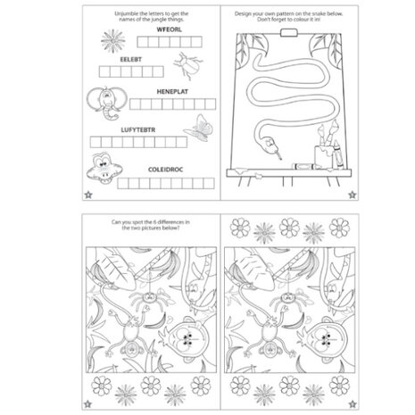 Henbrandt Jungle Puzzle Booklet 14x10cm | 12 pieces