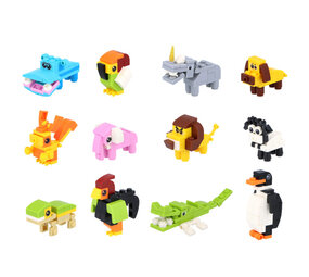 Henbrandt Jungle Dieren Bouwstenen Set | per stuk Henbrandt Jungle Dieren Bouwstenen Set | per stuk