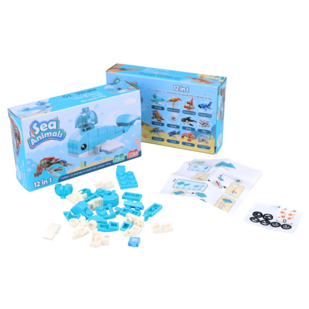 Henbrandt Jeu de construction Animaux marins | à la pièce