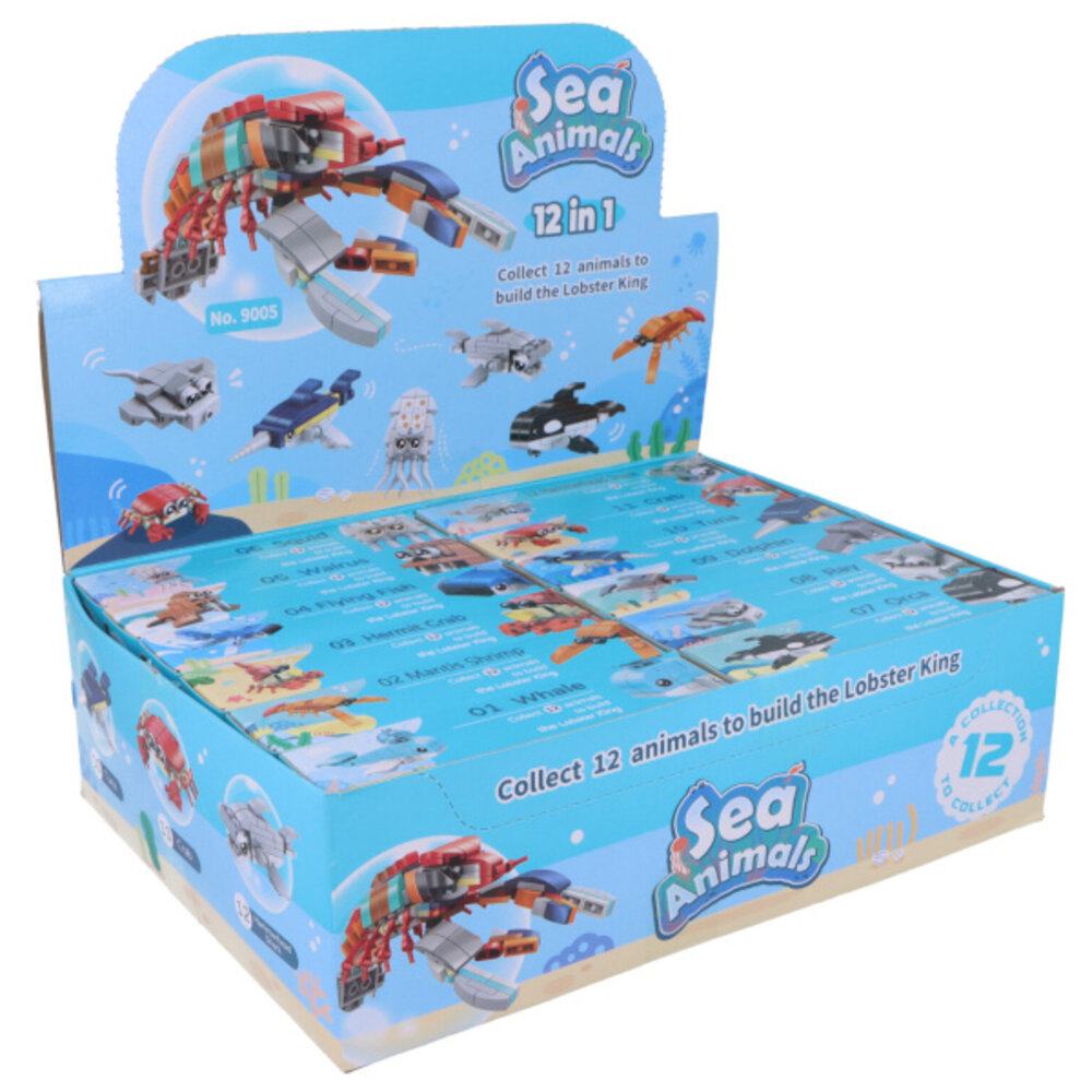 Henbrandt Jeu de construction Animaux marins | à la pièce