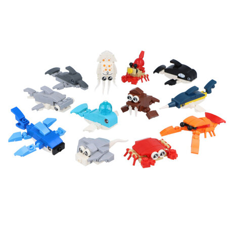 Henbrandt Jeu de construction Animaux marins | à la pièce