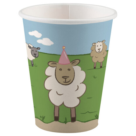 Riethmüller Bekers Boerderij Feestje 250ml | 8 stuks Riethmüller Bekers Boerderij Feestje 250ml | 8 stuks