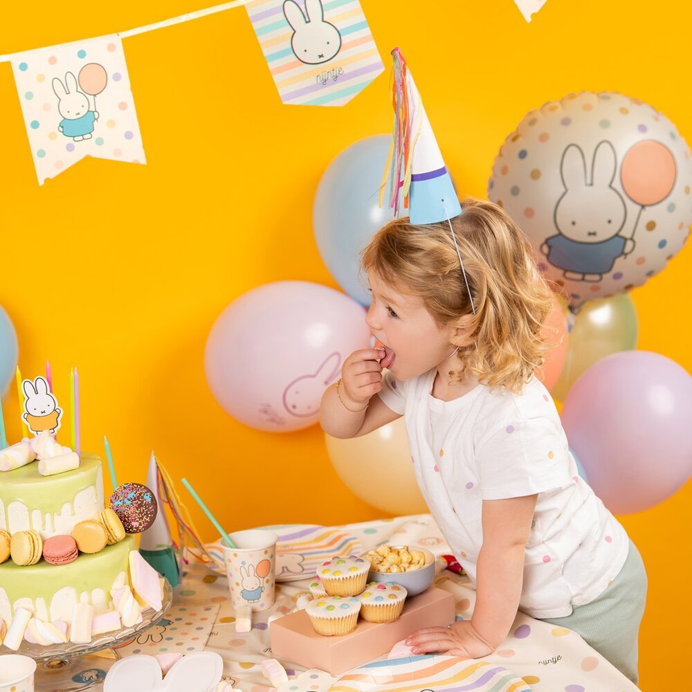Haza - Witbaard Guirlande de fanions Miffy 4 mètres | à l'unité