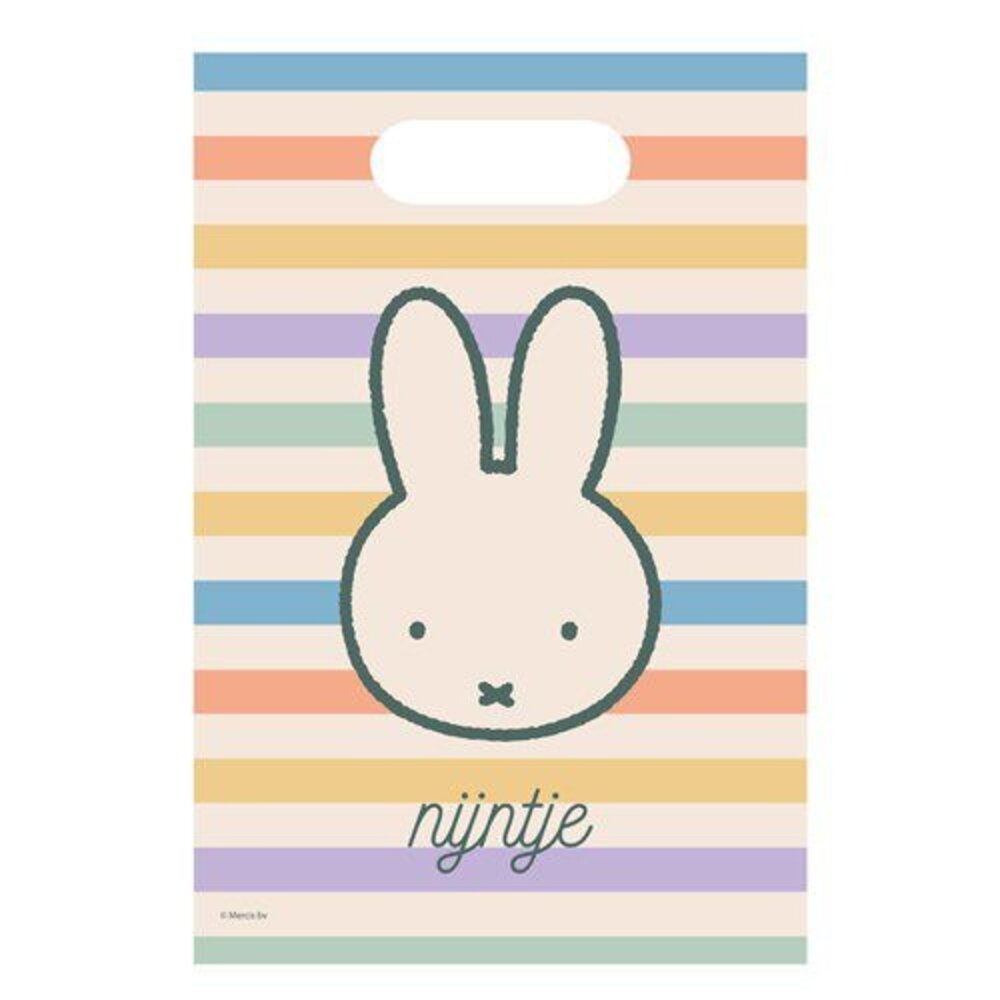 Haza - Witbaard Nijntje Uitdeelzakjes 17x23cm | 6 stuks Haza - Witbaard Nijntje Uitdeelzakjes 17x23cm | 6 stuks