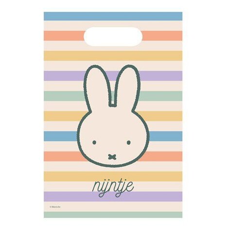 Haza - Witbaard Miffy Partytüten 17x23cm | 6 Stück