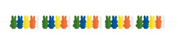 Haza - Witbaard Guirlande Miffy colorée de 4 mètres | à la pièce