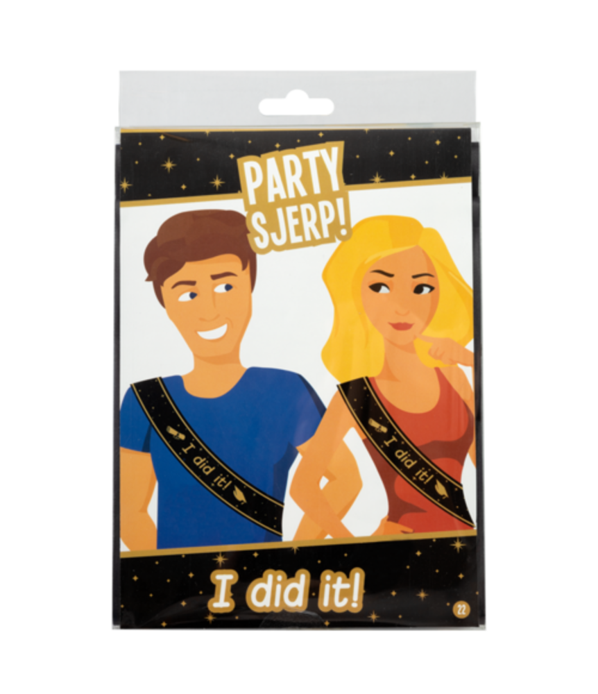 Paper Dreams Party Sjerp Geslaagd I Did It | per stuk Paper Dreams Party Sjerp Geslaagd I Did It | per stuk