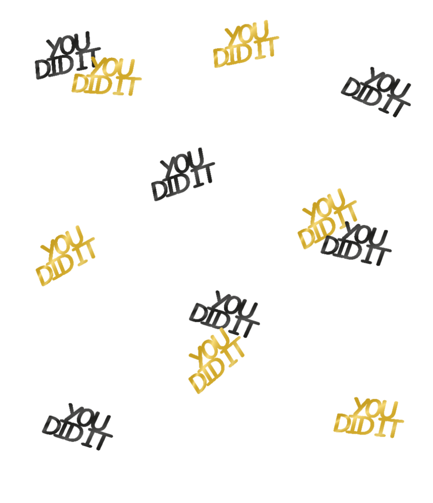 Paper Dreams Confetti Geslaagd You Did It Classy | 50 gram Paper Dreams Confetti Geslaagd You Did It Classy | 50 gram