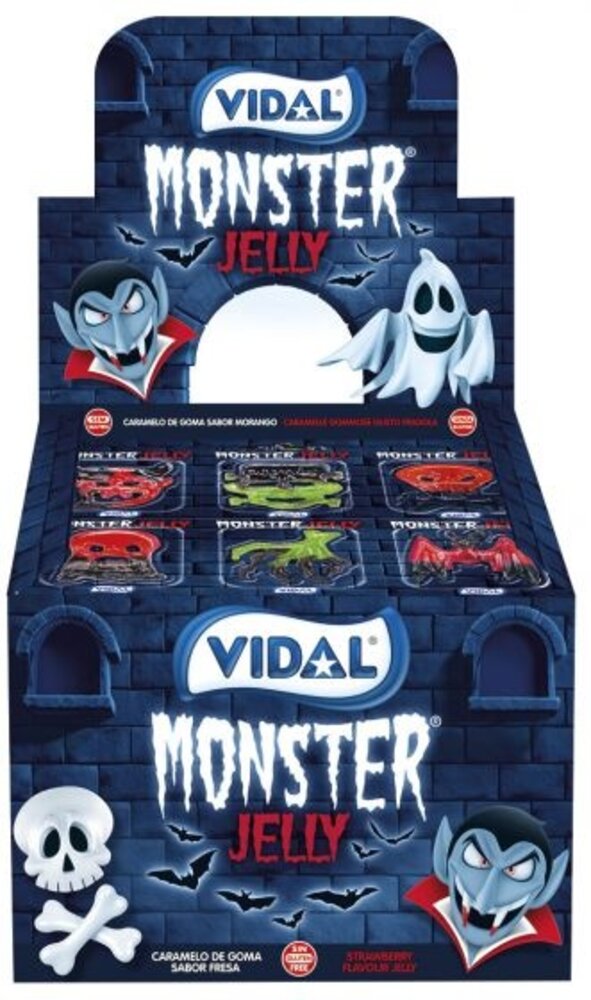 Vidal Monster-Geleebonbons in Blisterverpackung | 6 Stück